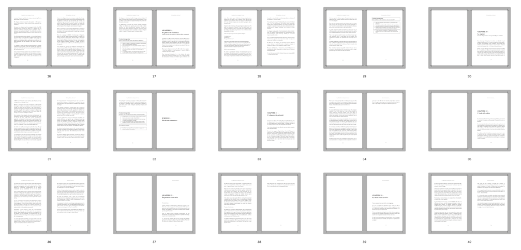 Mise en page livre non fiction